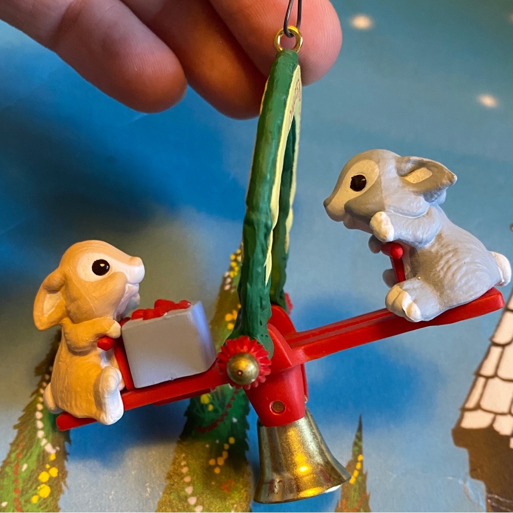 Vintage Across the Miles Bunny Ornament - Picture 3 of 5